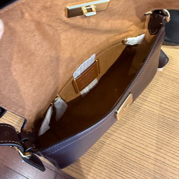 Coach Etta Small Flap Shoulder Bag CCV63 smooth leather/Im/Espresso - Picture 9 of 11